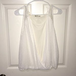 Woman’s democracy white tank size small